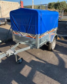 Remolque de caja con lona alta de 500 mm