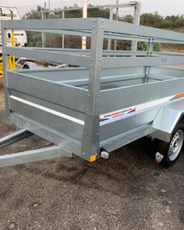 Remolque de caja con 2 ejes con freno de inercia y estacionamiento